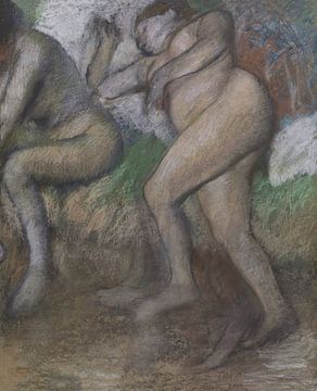 Na het bad, Edgar Degas, 1895