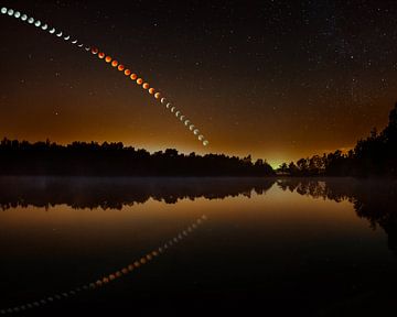 Lunar eclipse sequence by Nando Harmsen