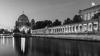 Lever de soleil en noir et blanc à Berlin, Allemagne par Henk Meijer Photography Aperçu