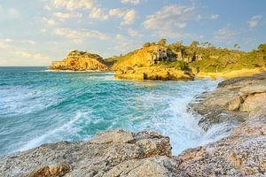 Cala s'Almunia auf Mallorca am frühen Morgen