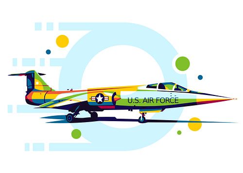 F-104 Starfighter in der Pop-Art