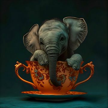Cup of Elephant by But First Framing