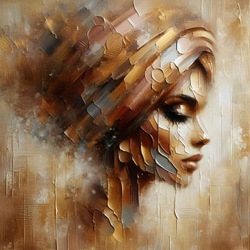 woman with turban van FoXo Art