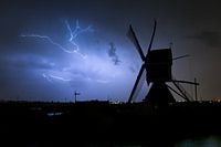 lightning with windmill