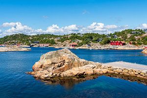 Landschaft auf der Halbinsel Helleviga in Norwegen