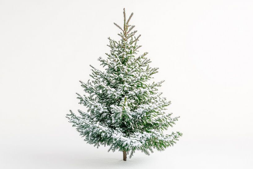 Snow-covered Christmas tree by Poster Art Shop