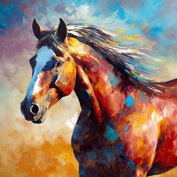 Malerei Pferd - Abstrakte Malerei Pferd