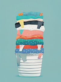 Laundry Day Stack by Movingclouds