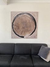 Klantfoto: Cirkel (gezien bij vtwonen) van Pieter Hogenbirk, op canvas