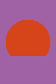 Abstract minimalist seascape with sun by Dina Dankers