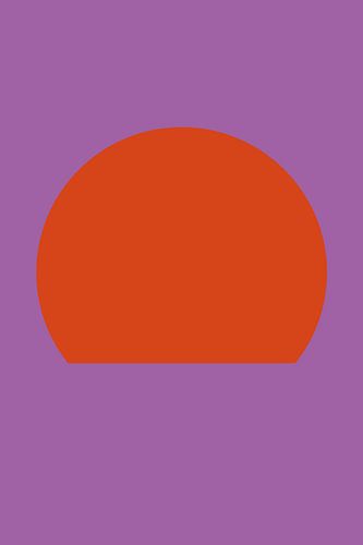 Abstract minimalist seascape with sun by Dina Dankers