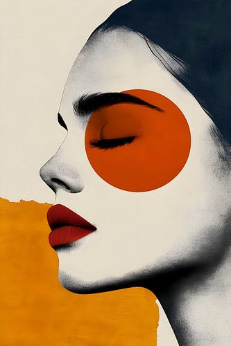 Portrait abstrait et coloré (2)