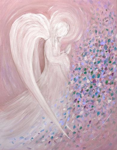 Engel beeld - rose