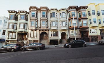 Huizen van San Francisco | Reisfotografie | Californië, U.S.A. van Sanne Dost