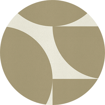 Abstracte geometrische vormen in neutrale kleuren. Zand en wit