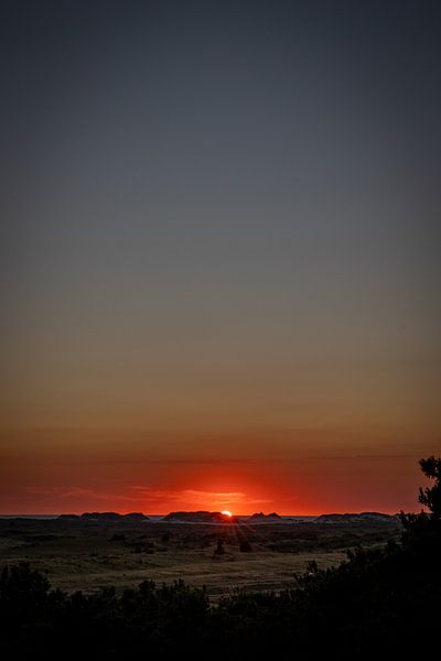 Sonnenuntergang am Seinpaalduin auf Terschelling von Lydia