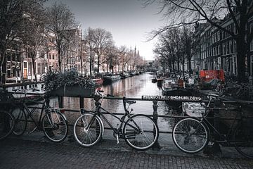 Amsterdam en noir et blanc