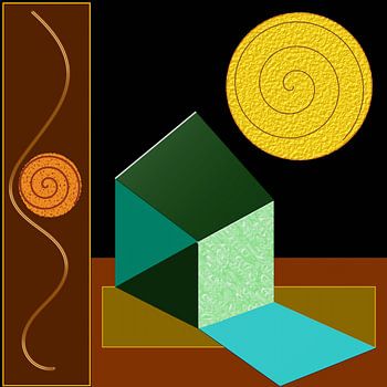 Bauhaus inspired abstract