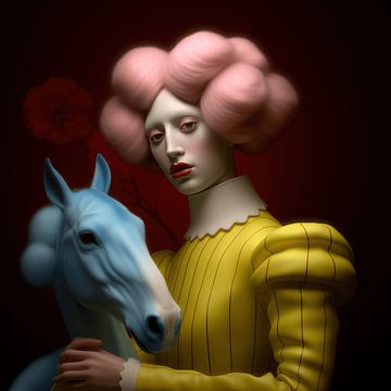 Portrait of a fantasy figure by Ton Kuijpers