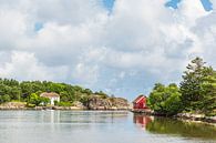 Landscape with house in the Hasseltangen recreation area in Norway by Rico Ködder thumbnail