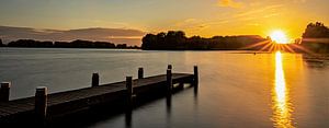 Sonnenuntergang am Brielse-See