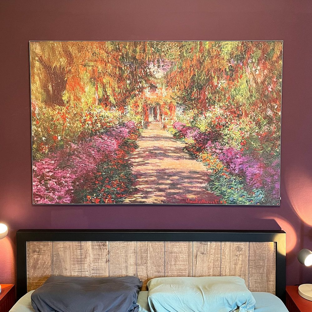 Weg im Garten von Monet in Giverny, Claude Monet - Breite Version  von Masters Revisited 