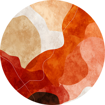 Warm abstract landschap