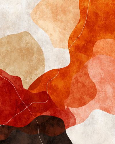 Warm abstract landschap