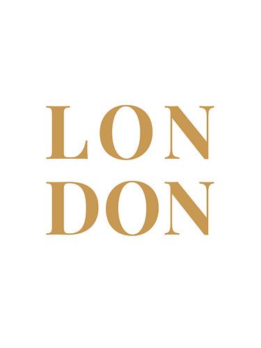 LONDRES (en blanc/or) sur MarcoZoutmanDesign