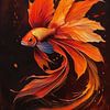 Betta Fisch - Orange von MIROKKU