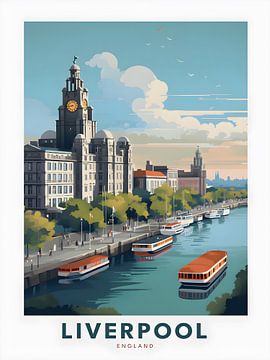 Liverpool England City by Artstyle