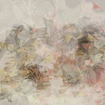 Formes abstraites Wabi Sabi dans des tons neutres chauds