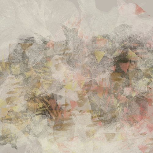 Abstracte Wabi Sabi-vormen in warme neutrale tinten