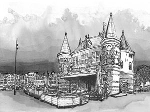The Waag Nieuwmarkt Amsterdam Niederlande