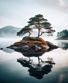 Tree in the sunrise