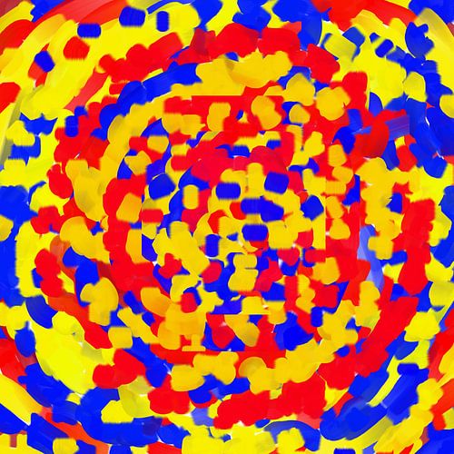 Abstract rouge bleu jaune