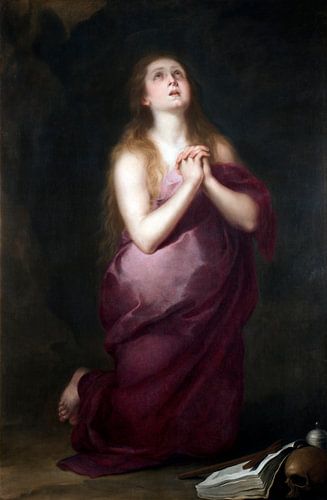 Bartolomé Murillo, De berouwvolle Magdalena, ca 1660