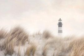 Leuchtturm im Nebel von Poster Art Shop