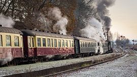 ZLSM steam locomotive 1040 departs from Wijlre station by Rob Boon