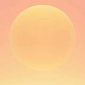 Retro 70s neon art. Abstract sunrise colour gradient by Mad Dog Art