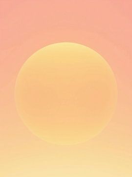 Retro 70s neon art. Abstract sunrise colour gradient by Mad Dog Art