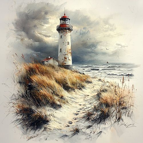 Leuchtturm der Skizze