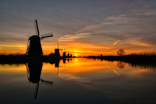 Sonnenaufgang Kinderdijk