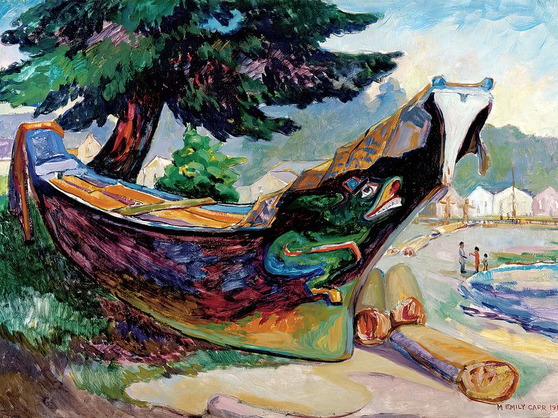 Emily Carr - Canots de guerre, région d'Alert Bay, Colombie-Britannique par Peter Balan