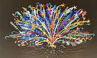 Vuurwerk, Vuurwerk pijlen, knallende sterren zonder knal. van Andre Wilkens thumbnail