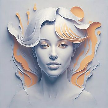 The Acient Goddes portrait orange 2