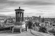 Edinburgh Calton Hill schwarz-weiß von Michael Valjak Miniaturansicht