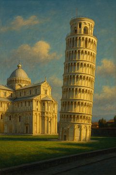 Pisa im warmen Licht - Der schiefe Turm zur goldenen Stunde von Travel Shop