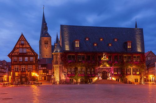 Rathaus mit Marktplatz, Quedlinburg; Harz