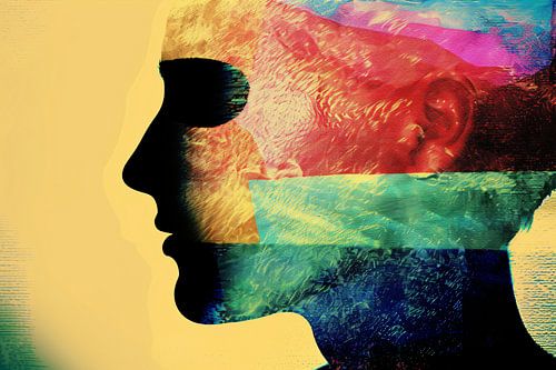 Complexiteit van menselijke emoties gevangen in kleur